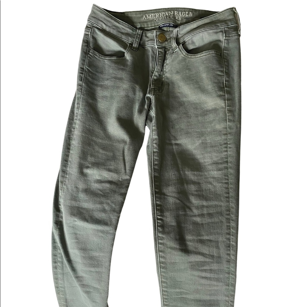 American Eagle Olive Green Jegging